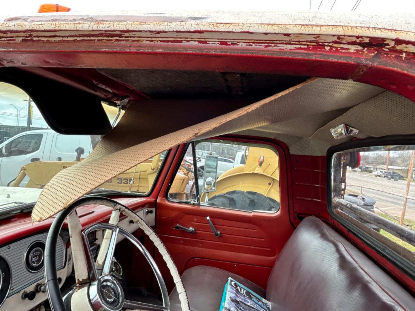 1961 Red Ford F-350 SD (F35JD121645) with an 390 V8 engine, 4 Spd transmission, located at 1687 Business 35 S, New Braunfels, TX, 78130, (830) 625-7159, 29.655487, -98.051491 - Runs and Drives 390 V8 with 4 Spd Transmission - Photo#10